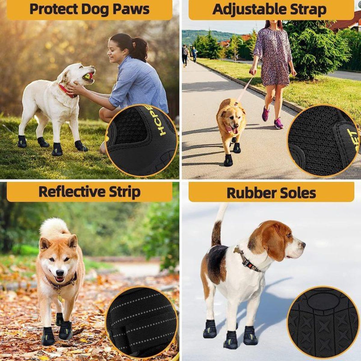 Protectori pentru labe pentru trotuar fierbinte de vară